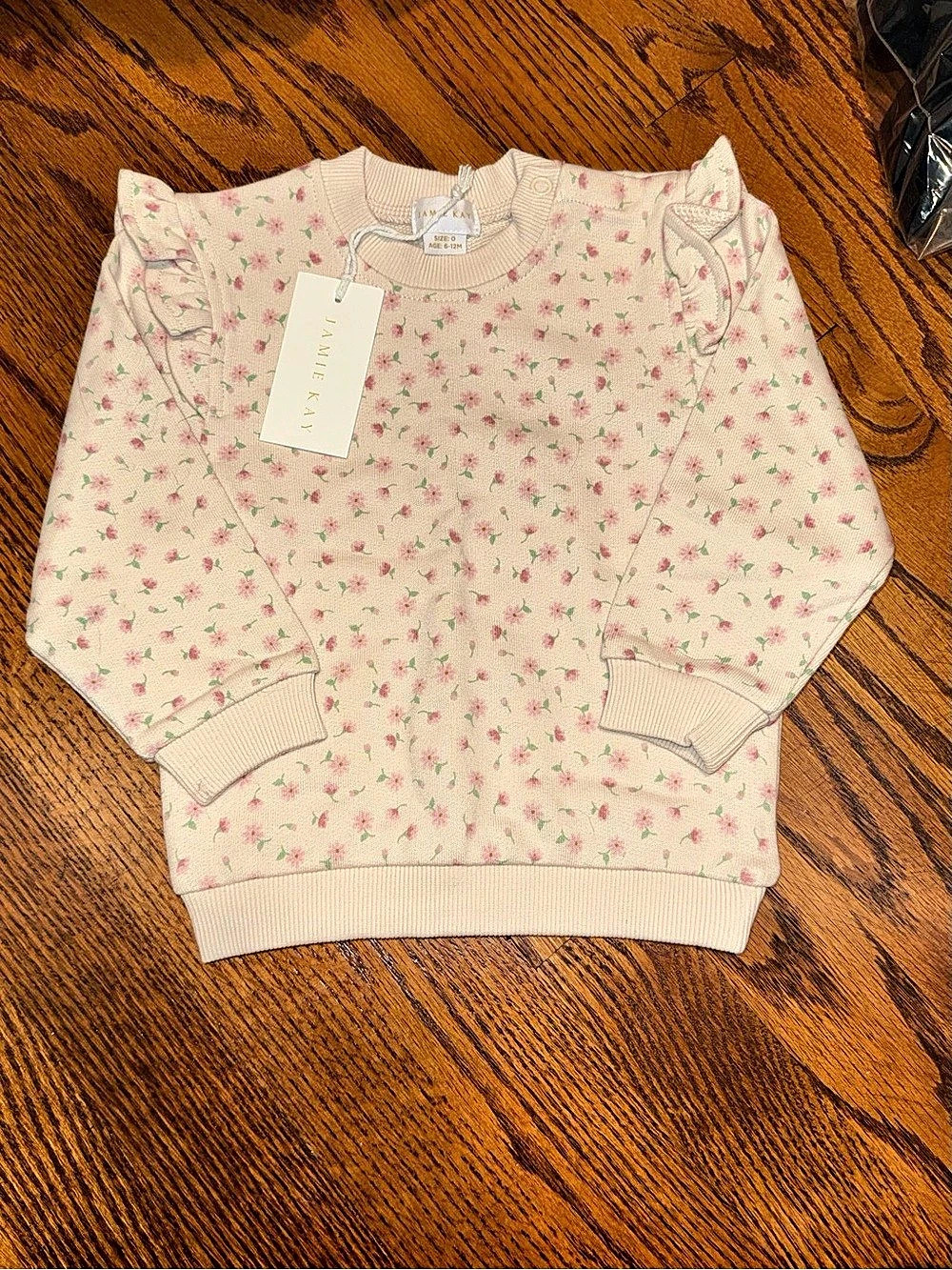 Jamie Kay Organic Cotton McKinley Sweatshirt - Josie Floral 6-12 Months